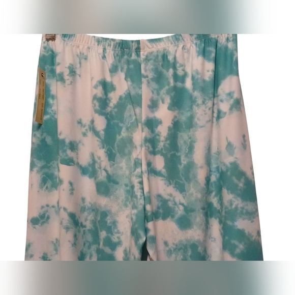Melissa Paige -NWT, Women Size PS, Tie dye Palazzo Wide Leg Boho Turquoise Pants - Picture 9 of 9